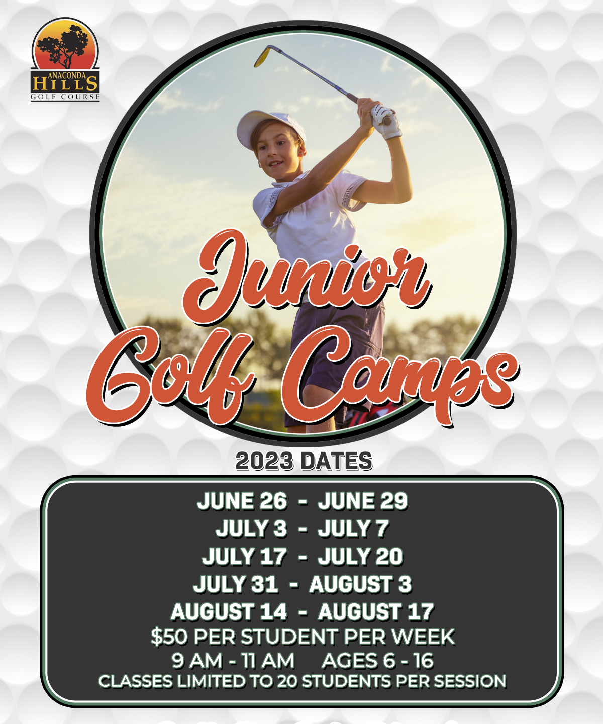 Junior Golf Camp Social